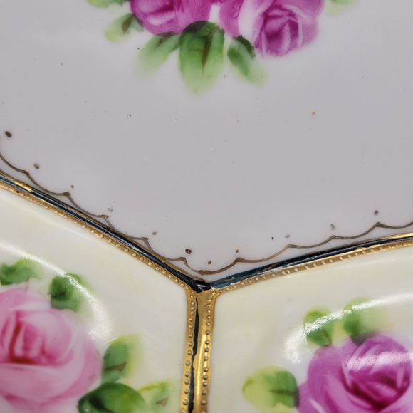 VTG Nippon Roses Bowl | Hand Painted Floral - Picture 7 of 15